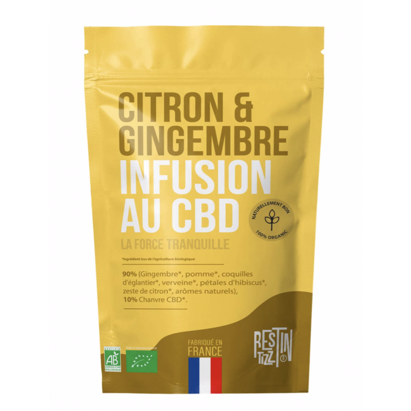 INFUSION BIO AU CBD GINGEMBRE CITRON