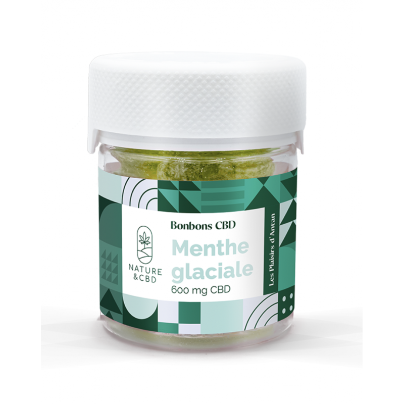 Bonbons CBD Menthe glaciale - 600mg