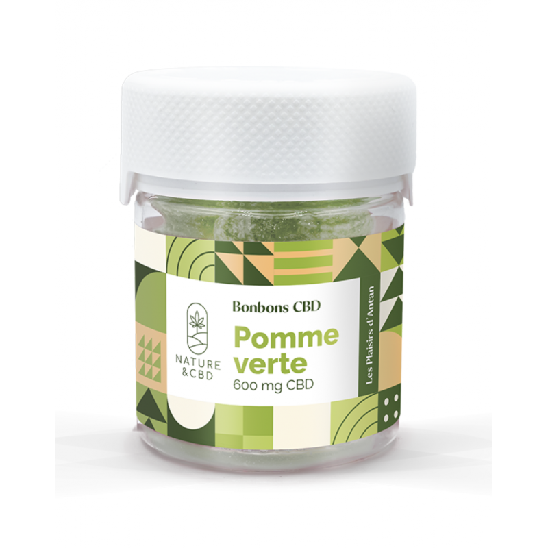 Bonbons CBD Pomme verte - 600mg