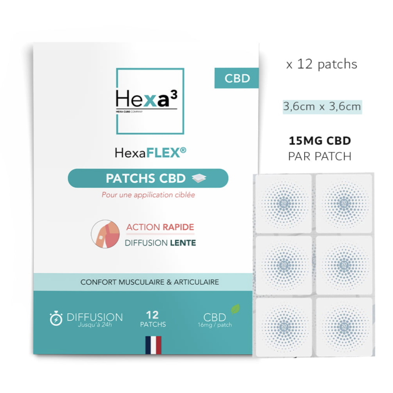 PATCHS CBD MUSCLES & ARTICULATIONS HEXAFLEX