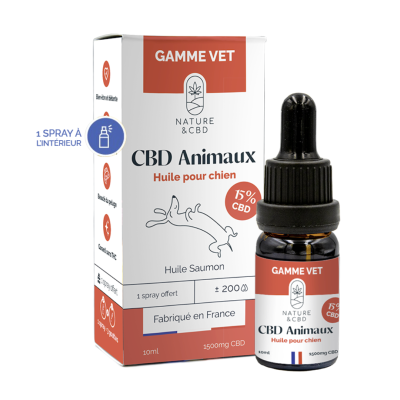 Huile CBD Animaux 15%