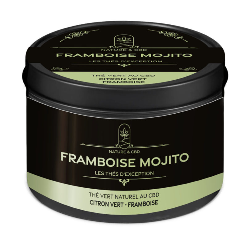 Thé Vert CBD Framboise Mojito