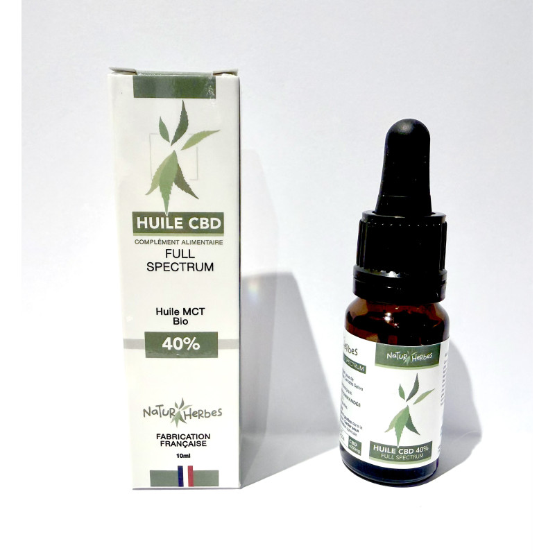 Huile CBD 40% Full Spectrum MCT Bio
