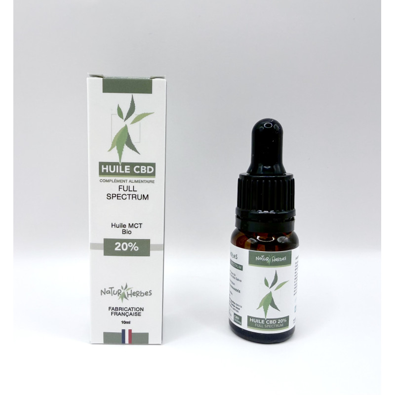 Huile CBD Full Spectrum 20% MCT bio