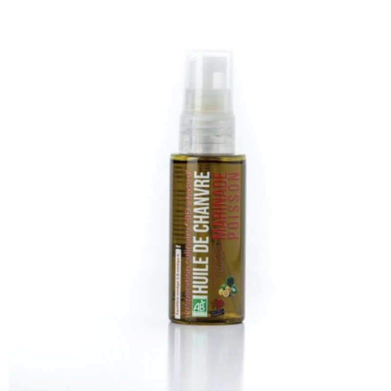 Marinade poisson Bio CBD | Huile de chanvre culinaire Biologique au CBD