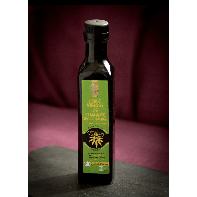 Huile vierge de chanvre biologique