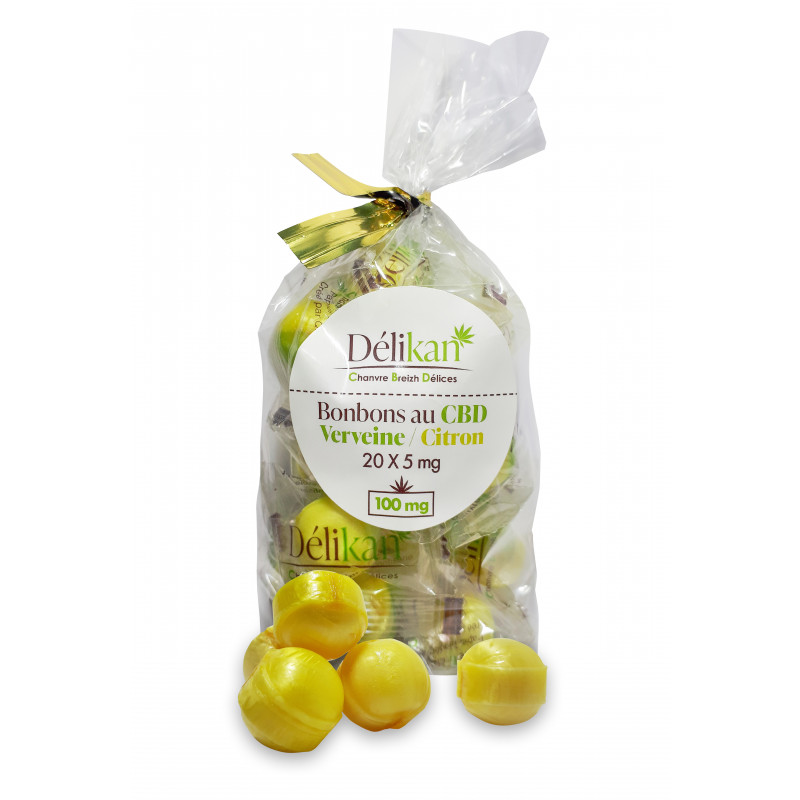 Bonbons CBD verveine/citron