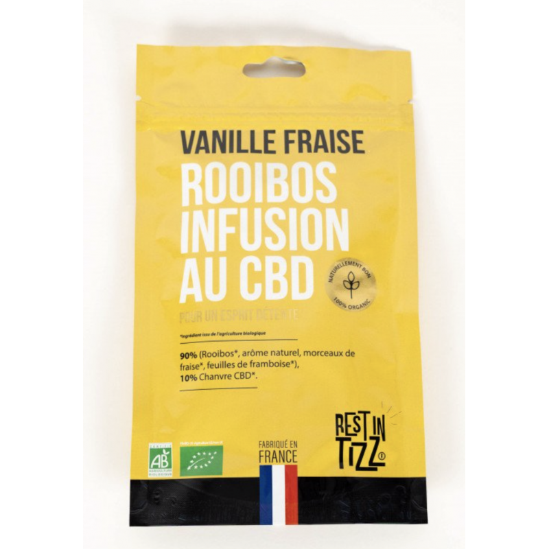 Rooibos Bio Infusion au CBD Vanille Fraise