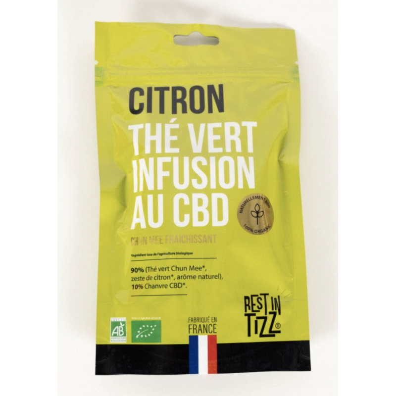 THÉ VERT CHUN MEE CITRON BIO AU CBD